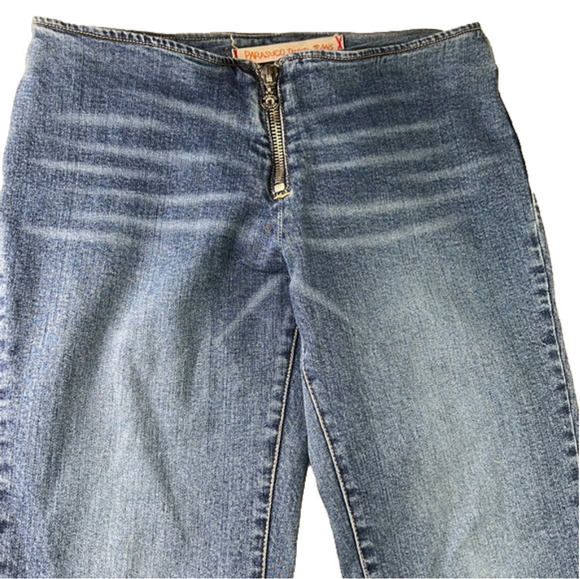 Vintage Parasuco Dark Wash Boot Cut Diamond Jeans  Exposed Zipper size 30 - Picture 3 of 13
